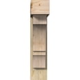 thumbnail image 2 of Ekena Millwork 8"W x 28"D x 36"H Balboa Block Rough Sawn Bracket w/ Offset Brace, Douglas Fir, 2 of 25