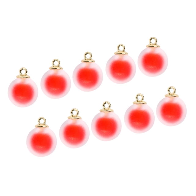 10 piezas 16x21mm colgante de bola de cristal mate para hacer collar de pendientes rojo jinwen Ronda mate colgante de cristal