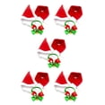thumbnail image 3 of Gorro de Papá Noel Billuyoard bufanda campana disfraz navideño para mascotas, 3 of 5
