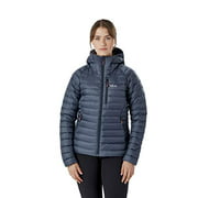 Rab Women's Microlight Alpine Down Jacket for Hiking, Climbing, and Skiing - Steel - X-Small