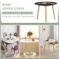 thumbnail image 3 of Gossip Girl-theme Fitted Round Tablecloths Elastic Edged Table Covers Waterproof Table Cloth for Kitchen Holiday Party Tables Decor 150cm, 3 of 6