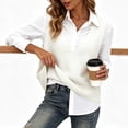 thumbnail image 4 of GZMOALH Women's Acrylic V Neck Sleeveless Sweater Vest, Relaxed Knit Pullover with Ribbed Neckline and Hem, 4 of 6
