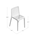 thumbnail image 5 of Strata Furniture Karissa set of Two Outdoor Patio Dining Chairs Blue, 5 of 5