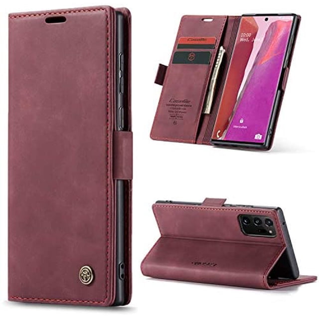 Kowauri Galaxy Note 20 Ultra Case,Leather Wallet Case Classic Design with Card Slot and Magnetic Closure Flip Fold Case