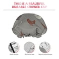 thumbnail image 5 of Kdxio Rooster Print Shower Cap for Women,Elastic and Reusable,Double Waterproof Layers Bathing Hat, 5 of 9