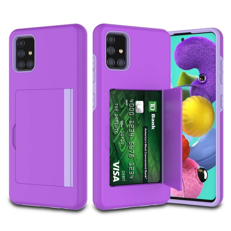Galaxy A51 5G Wallet Phone Case, Tekcoo Shockproof Hybrid Rubber