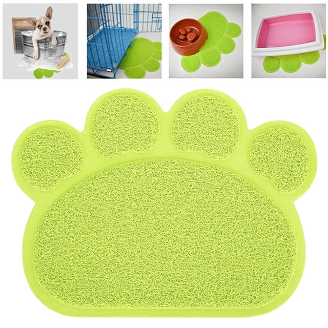 Alfombra de Comida para Perros, de Perros PVC Alfombra de Perros Tazón para Perros para Alimentos y Tazón para Alimental Agua Suministros para Mascotas Accesorios para