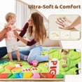 thumbnail image 6 of Beavtaens Baby Play Mat, 50"x50"x1", Thick Cushioning Foam, Non-Slip, Foldable and Machine Washable, Odor-Free, for Playpens and Baby Crawling, 6 of 10