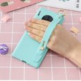 thumbnail image 5 of Case for Huawei P20 Pro, Rhinestone Painting Cloth Embossed Stylish Soft TPU Frame Glitter Thin Multicolor Soft Holder Stand Wrist Strap Full Protection Bumper,IBAOLE -Purple R-Lightblue Huawei Mate30, 5 of 5
