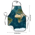 thumbnail image 2 of Pofeuu World Map Print Aprons with Pockets, Cute Aprons for Kitchen, Cooking, Server, Barber, Chef Apron, 2 of 7