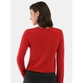 thumbnail image 7 of No Boundaries Crewneck Pullover Sweater, Women's and Women's Plus, 7 of 7
