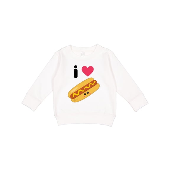 Inktastic I Love Hot Dogs Toddler Sweatshirt