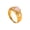 Pink, variant on Heart Rings for Women Gemstone Gold Plated Stainless Steel Simple Cute Elegant Statement Vintage Dainty Jewelry White Size 8