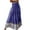 #18_Royal Blue, variant on BOMYJESK Floral Skirts for Women Summer Maxi Skirt Swing Smocked A-Line Skirt High Waisted Elastic Casual Beach Vacation Clothes with Pockets Black M