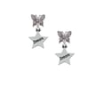 thumbnail image 2 of Delight Jewelry Silvertone Dream Star Silvertone Antiqued Butterfly Post Earrings, 2 of 4