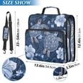thumbnail image 3 of ALAZA Zipper Binder Turtle Flowers-b1 3 Ring Trapper Keeper File Folder Organizer Bag, 3 of 8