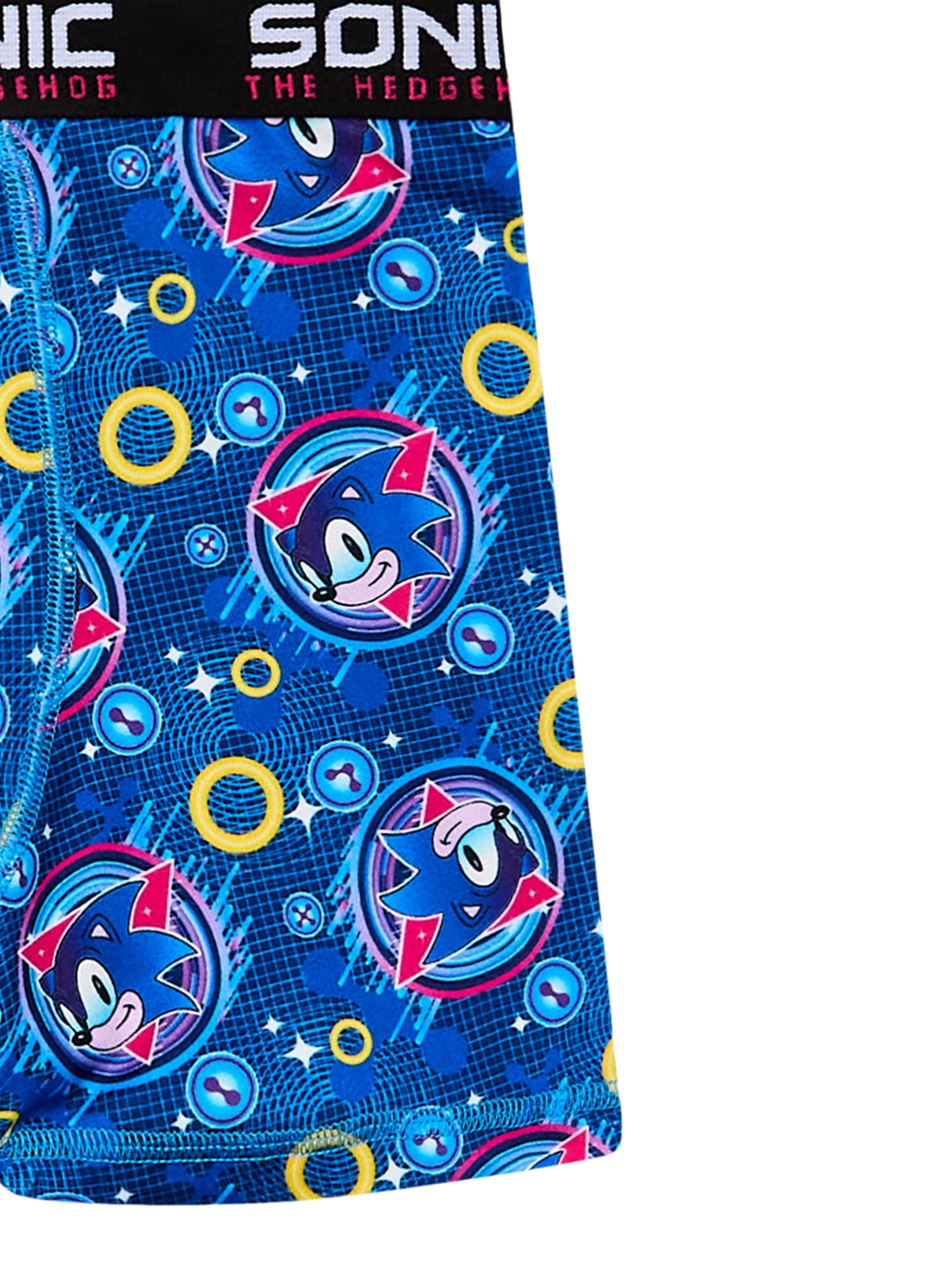 SEGA Sonic the Hedgehog Boy's Boxer Brief Underwear, 4-Pack, Sizes XS-XL