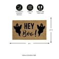 thumbnail image 5 of Evergreen 16 x 28 Inches Hey Boo! Door Mat | Non-Slip Rubber Backing | Dirt catching Natural Coir | Indoor and Outdoor Home Decor, 5 of 6