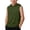 Army Green, variant on Kids Crew Neck Tank Top Boys Girls Summer Vest Tops Plain Casual Sleeveless T Shirt Children's Loose Fit Basic Tee Gray 5-6 Years