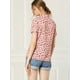 thumbnail image 5 of Blusa Estampado De Cereza Allegra K Cuello Con Corbata De Lazo Para Mujer Rosa XS, 5 of 6