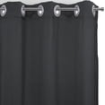 thumbnail image 2 of Your Chair Covers - 52 X 84 Inch Blackout Polyester Curtains with Grommets Black - 2 Panels, 2 of 3