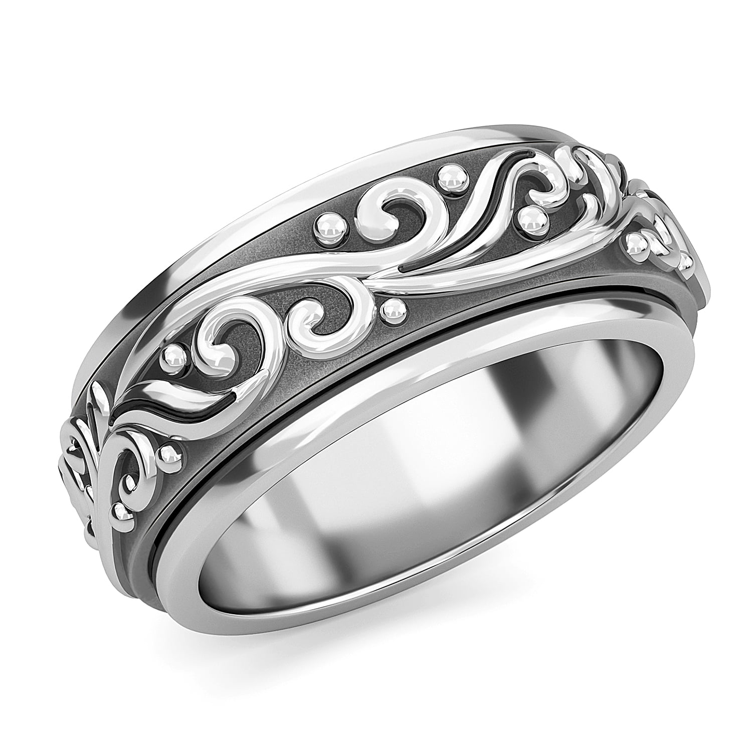 Women Wedding Classic Jewelry 925 Sterling Amethyst & White Topaz Gemstone Silver Ring Jewelry