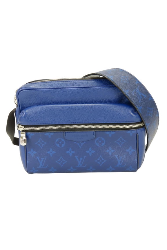 Pre-Owned Louis Vuitton Shoulder Bag Outdoor Messenger PM M30242 Cobalt Taigarama Men's LOUIS...