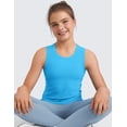 thumbnail image 6 of CRZ YOGA Girls Cloudweight Athletic Tank Tops Hip Length Active Dance Casual Sleeveless Kids, 6 of 7