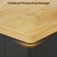 thumbnail image 5 of Lofka, KC30, Painted Finish, Rolling, Kitchen Storage Cart, Black, 5 of 8