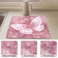 thumbnail image 4 of Dish Drying Mat Absorbent Dish Drainer Kitchen Counter 23.6x19.7inch Dish Drying Pad for Countertops Sinks Draining Racks Soft Pink Butterfly, 4 of 9