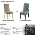 Printed Patterns Chair Covers, AUCHEN High Stretch Chair Covers for Dining Room, Parsons Chair