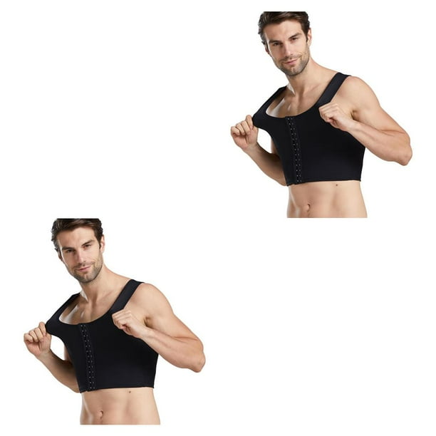 Chaleco con forma de pecho Soidarity para hombre Control masculino ginecomastia soporte profesional fajas de compresión sin mangas