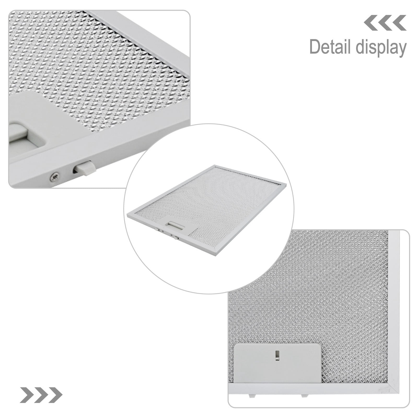 2x Kitchen Exhaust Grease Filter For Range Hood Metal Grease Filter 350x240x9mm