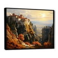 thumbnail image 2 of Designart "Enigma of Meteora, Greece I" Landscapes Floater Framed Canvas Art Print, 2 of 7