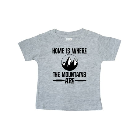 

Inktastic Home is Where the Mountains Are Gift Baby Boy or Baby Girl T-Shirt