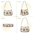 thumbnail image 7 of FORMRS Womens Shoulder Bag with Chain Strap Clutch Purse Cute Tote Handbag, Red Christmas Poinsettia, 7 of 7