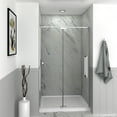 thumbnail image 3 of Transolid Ipd487610c-S 76" High X 48" Wide Pivot Semi Frameless Shower Door - Chrome, 3 of 4