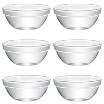 6pcs Glass Bowls for Pudding Jelly Food Containers Dessert Home Use
