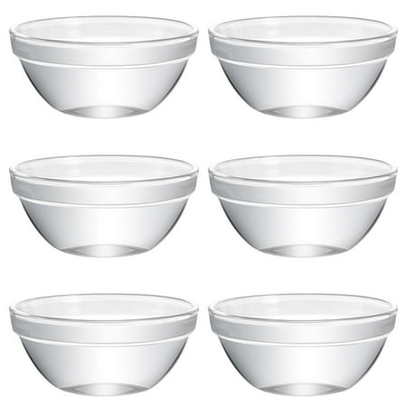 Clear Glass Dessert Bowls Small Mini Serving Dishes for Pudding Ice Cream Snacks Appetizers Jelly Prep Cups