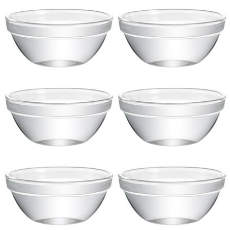 

6pcs Glass Pudding Bowls Jelly Bowls Food Containers Dessert Bowls for Home