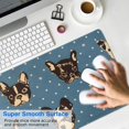 thumbnail image 4 of Long Mouse Pads for Desk,French Bulldogs Blue Desk Mats on Top Of Desks, Desk Mouse Pad Extra Large with 3mm Non-Slip Base and Stitched Edge for Gaming,Office,Work,Home 35.4"x15.7", 4 of 6