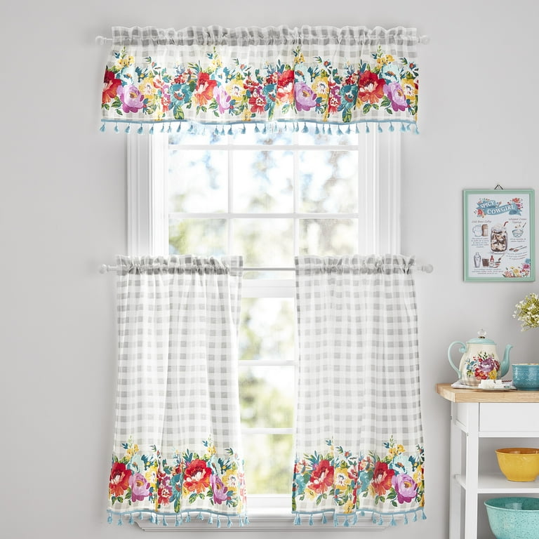 Pioneer woman kitchen curtain discount