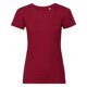 thumbnail image 1 of Russell - Camiseta de algodón orgánico auténtico para mujer señora (Rojo Clásico), 1 of 2