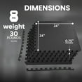 thumbnail image 3 of Puzzle Exercise Mat with EVA Foam Interlocking Tiles for MMA Exercise Gymnastics and Home Gym Protective Flooring Thick Square Feet, 3 of 9