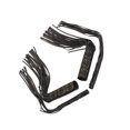thumbnail image 1 of Sidaley 4 piezas de cuero motocicleta freno manillar cubierta borla decorativa elegante moto manga accesorios de adorno Accesorios para motos Negro, 1 of 4