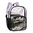 thumbnail image 2 of PVC Transparent Backpacks Clear Backpack for Travel and Outings Unicorn Silhouette Pattern, 2 of 7