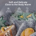 thumbnail image 4 of Btargot Dinosaur Zipper Comforter Set Twin for Boys Glow-in-the-Dark Plush Dino Pattern Bedding Set, 4 of 12