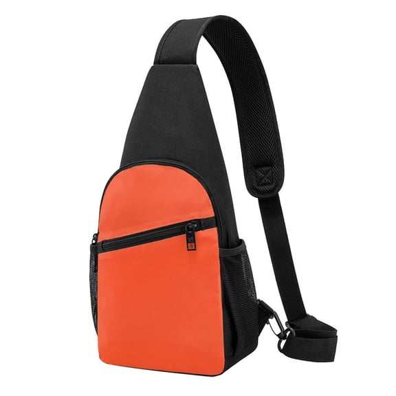Rocae Orange for Sling Bag Chest Shoulder Backpack Crossbody Bags Casual Daypack for Men Women