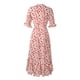thumbnail image 2 of Vestido Tipo Túnica Con Abertura Lateral, Vestido Cruzado Con Cuello En V, Lazo En La Cintura, Poliéster Suave, Agradable Al Tacto, Fluido, Transpirable Para Vacaciones ANGGREK AA1711, 2 of 4