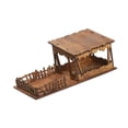 thumbnail image 3 of Kokiya 1/72 Models House Unpainted DIY Wooden House Assemble DIY Projects Accessory H, 3 of 9
